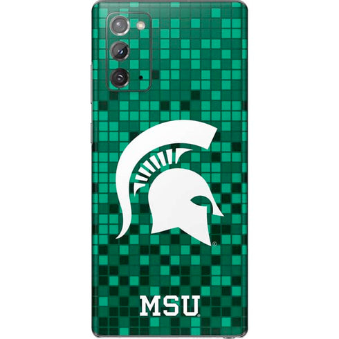 Michigan State University Spartans Digital Pixels Galaxy Note20 5G Skin